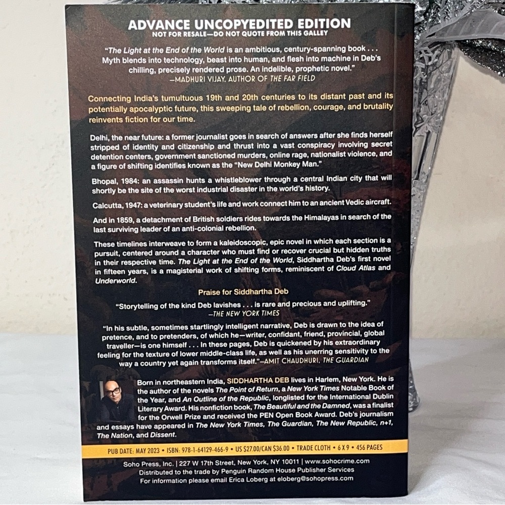 The Light at the End of the World by Siddhartha Deb Advanced Copy ARC Book - Picture 4 of 6